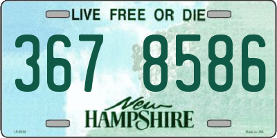 NH license plate 3678586