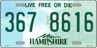 NH license plate 3678616
