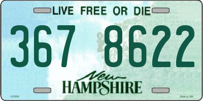 NH license plate 3678622