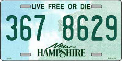 NH license plate 3678629