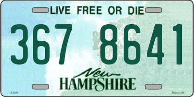 NH license plate 3678641