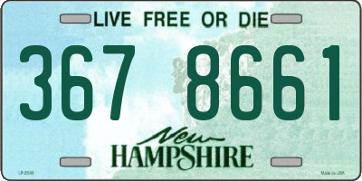 NH license plate 3678661