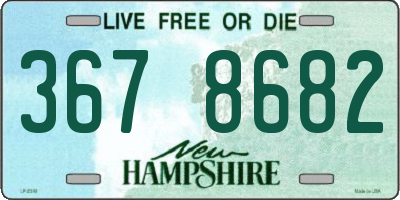 NH license plate 3678682
