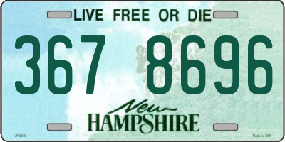 NH license plate 3678696