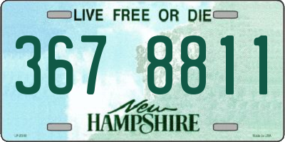 NH license plate 3678811