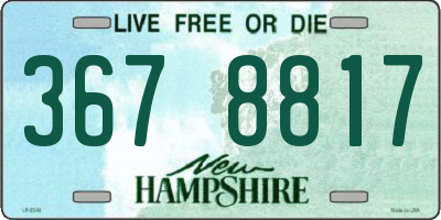 NH license plate 3678817