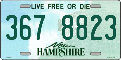 NH license plate 3678823