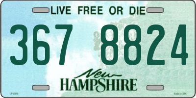 NH license plate 3678824