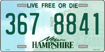 NH license plate 3678841