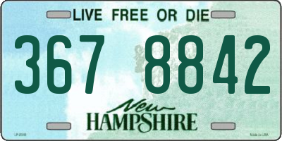 NH license plate 3678842