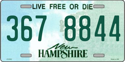 NH license plate 3678844