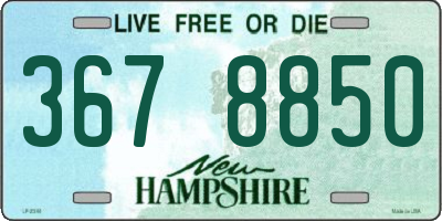 NH license plate 3678850