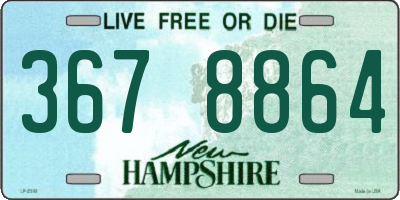 NH license plate 3678864