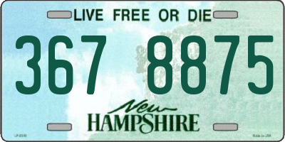 NH license plate 3678875