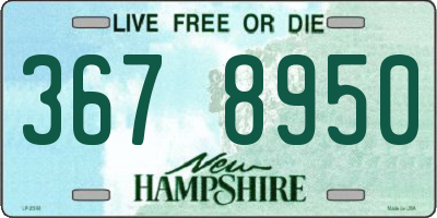 NH license plate 3678950