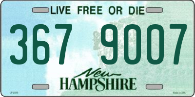 NH license plate 3679007