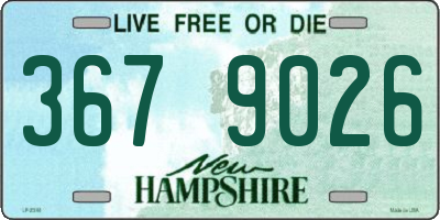NH license plate 3679026