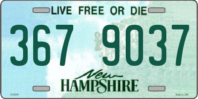 NH license plate 3679037
