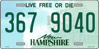NH license plate 3679040