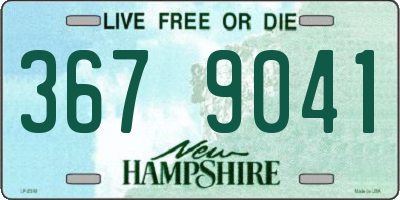 NH license plate 3679041