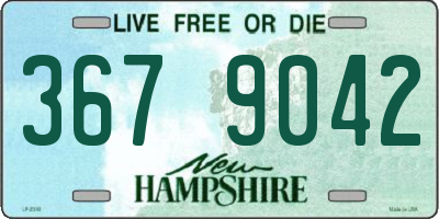 NH license plate 3679042