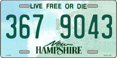 NH license plate 3679043