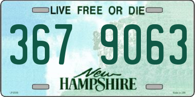 NH license plate 3679063