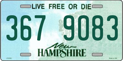 NH license plate 3679083