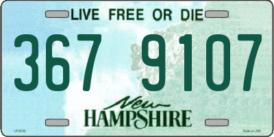 NH license plate 3679107