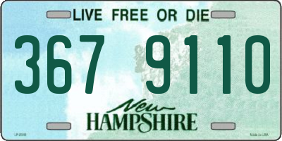 NH license plate 3679110