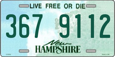 NH license plate 3679112