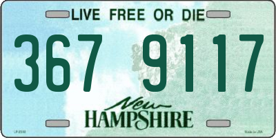 NH license plate 3679117