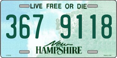 NH license plate 3679118