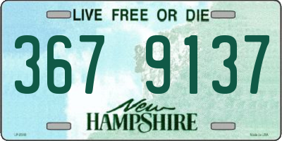 NH license plate 3679137