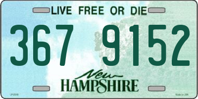 NH license plate 3679152