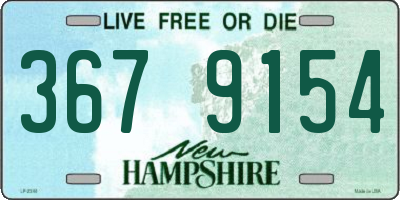 NH license plate 3679154