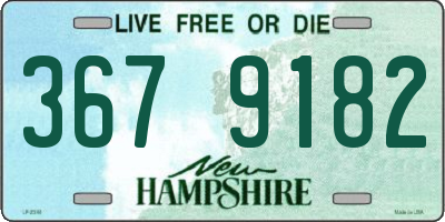 NH license plate 3679182