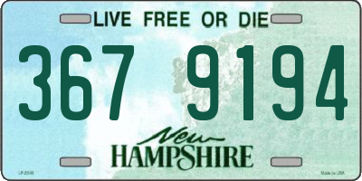 NH license plate 3679194