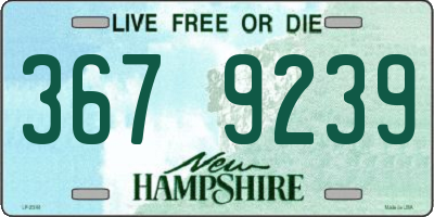 NH license plate 3679239
