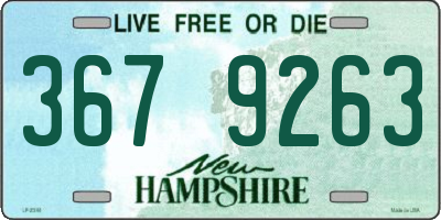 NH license plate 3679263