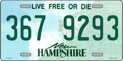 NH license plate 3679293