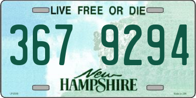 NH license plate 3679294