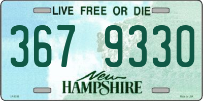 NH license plate 3679330