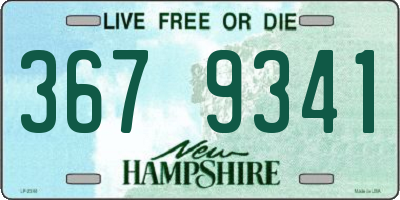 NH license plate 3679341