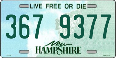 NH license plate 3679377