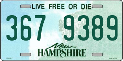 NH license plate 3679389