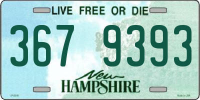 NH license plate 3679393