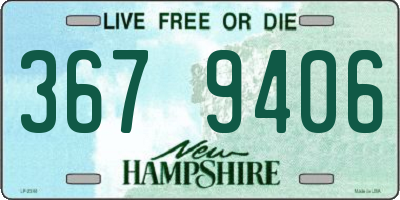 NH license plate 3679406