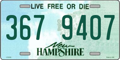 NH license plate 3679407