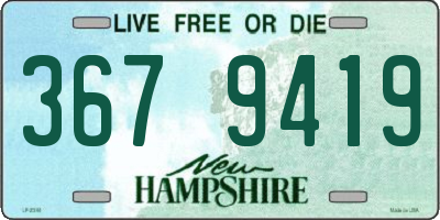NH license plate 3679419